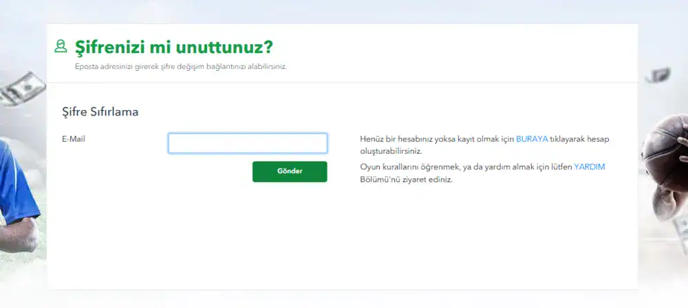 Tipobet giriş formunda 'Şifremi Unuttum?' bağlantısı — zoomlu ekran görüntüsü